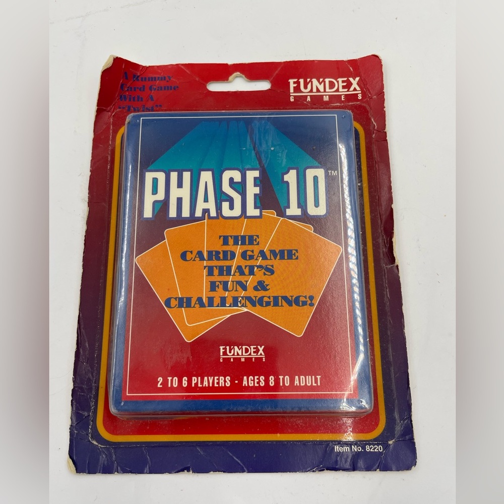 Vintage/New/Sealed "Phase 10" Card Game by Fundex Games - 1992 Edition